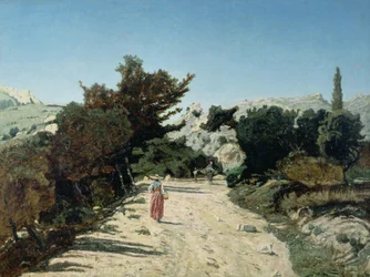 Route de la Gineste, nära Marseille, 1859
